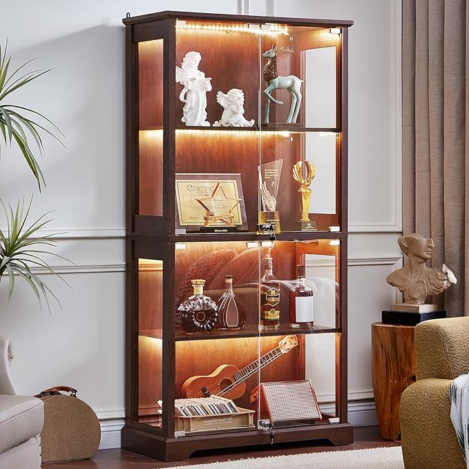 LELELINKY Farmhouse Display Cabinet