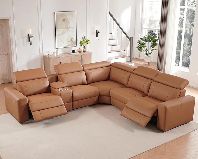AMERLIFE Power Recliner Sectional Sofa