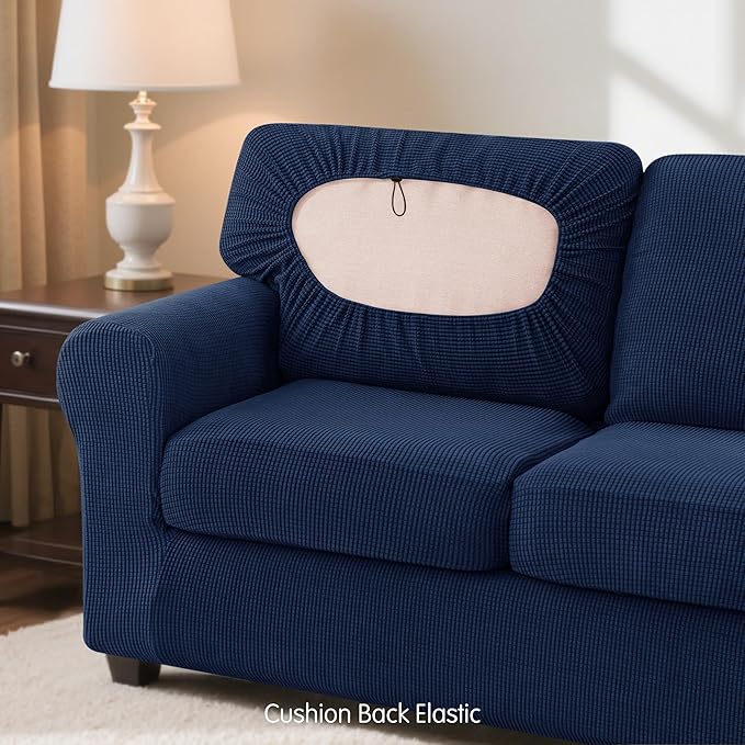 SUBRTEX 5 Pieces Stretch Sofa Slipcover Sets Couch Cover Sets Backrest Cushion