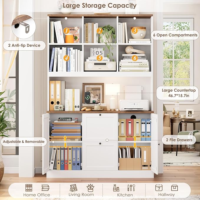 HIFIT 72'' Tall File Bookcase