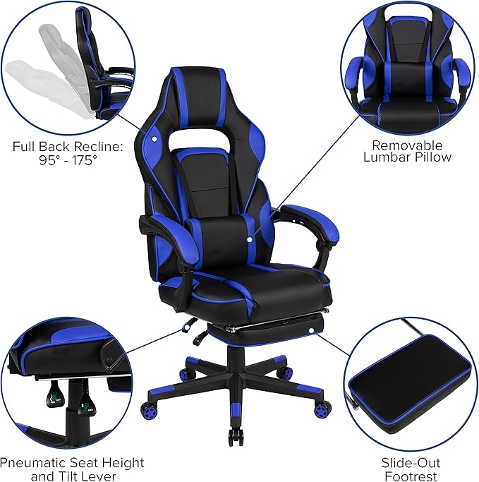 Flash Furniture X40 Gaming Chair Racing Ergonomic Computer Chair