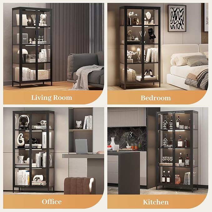 Eltean 63" H Display Cabinet