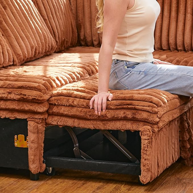 Belffin Corduroy Sleeper Sofa
