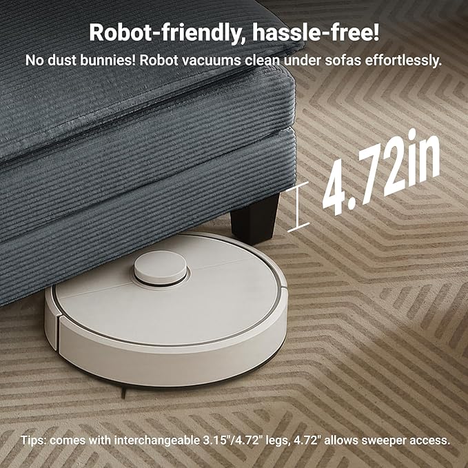 Amsleekey Modular Sectional Sofa, 111.5" U-Shaped Corduroy Comfy Sectional