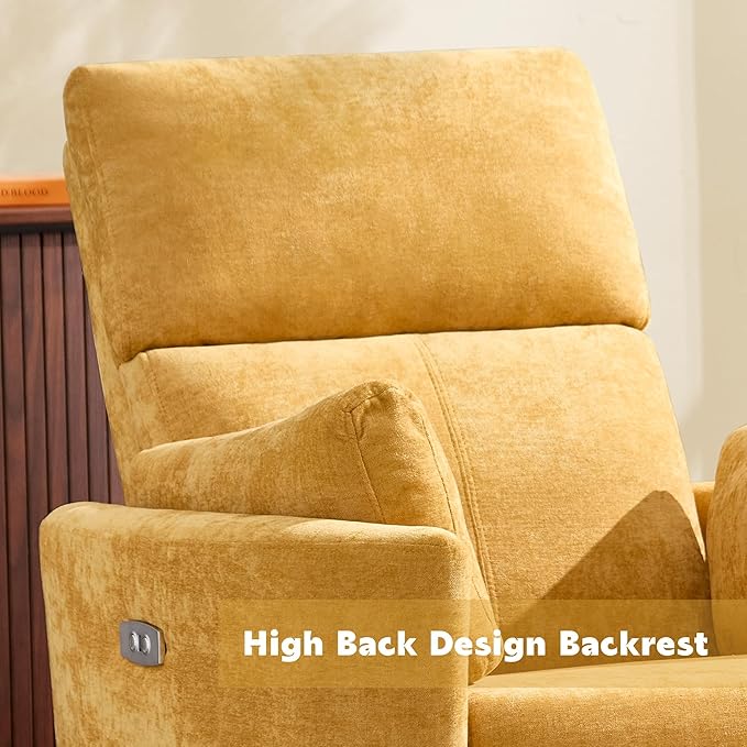 Power Recliner, Nursery Chair Swivel Glider Rocking Chair