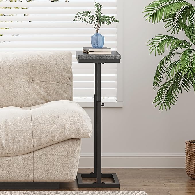 TUTOTAK End Table, Side Table, Tall Couch Table, Sofa Table, Living Room