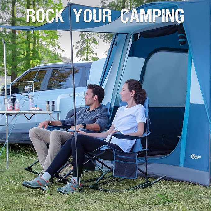 Portal Outdoor Rocking Chair Camping Folding Portable Rocker