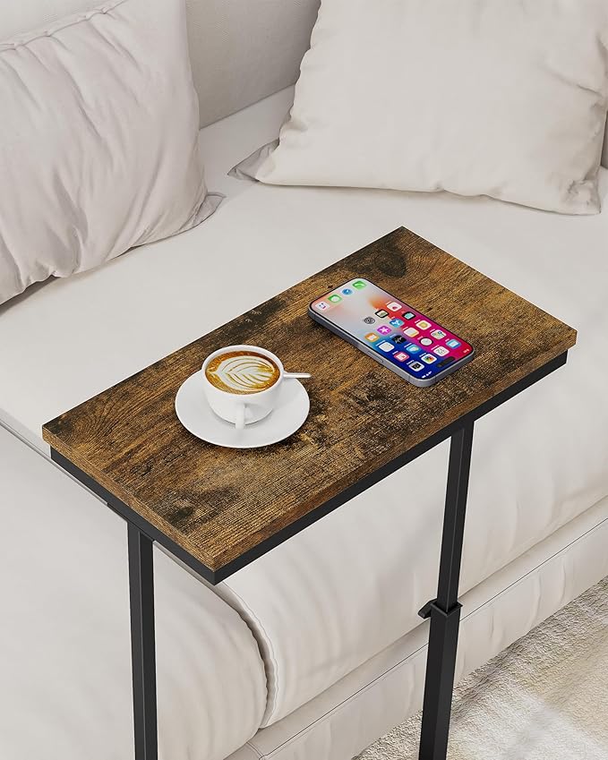 TUTOTAK End Table, Side Table, Tall Couch Table, Sofa Table, Living Room