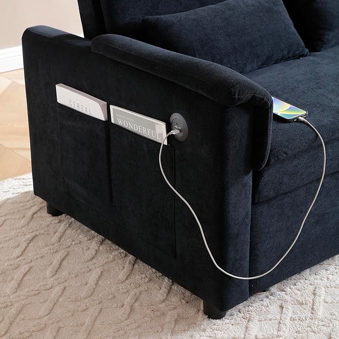 55.5" Small Sleeper Sofa Couch