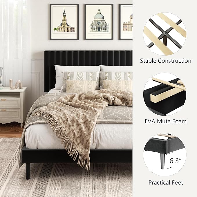 HAOARA Full Size Platform Bed Frame