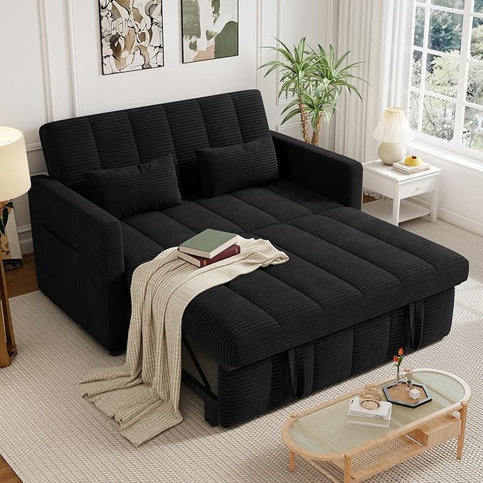Nebuaegis Sleeper Sofa Bed, 3-in-1 Convertible Pull Out Couch
