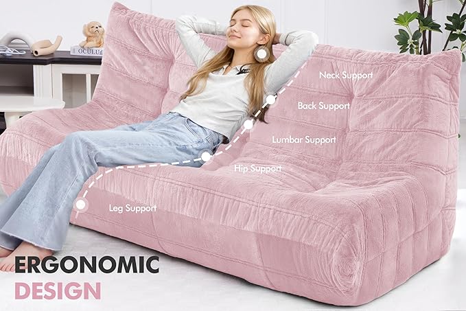 Bean Bag 3-Seater Chair Big Sofa Beanbag Chair