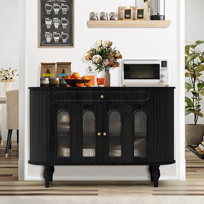 XUZENEST 47'' Fluted Sideboard Buffer Cabinet