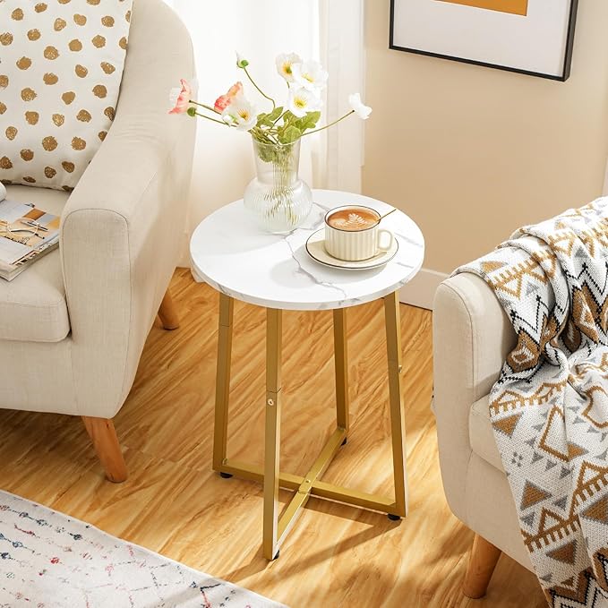 HOOBRO Side Table, Round End Accent Table