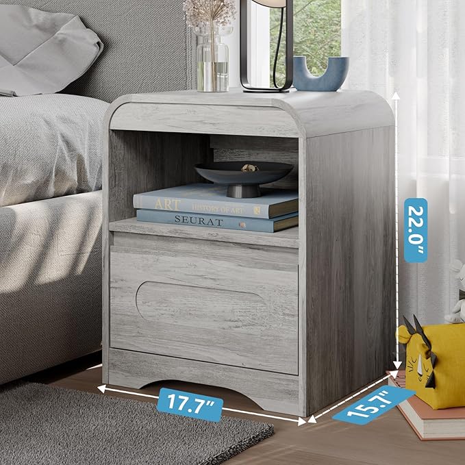 4 Piece Bedroom Set, Dresser and Nightstand Sets, Including Modern Wooden Large