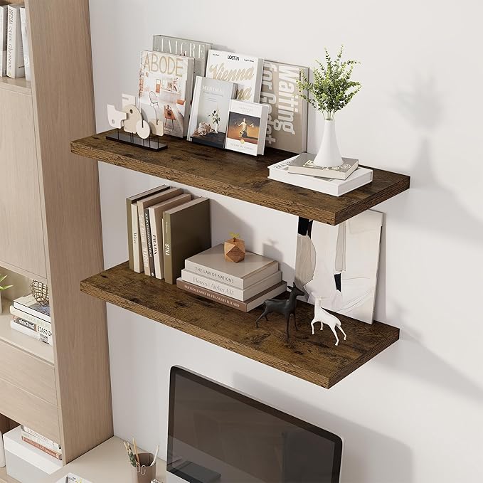 Dreamland 36" Floating Shelves for Wall, Wall-Mounted Shelves for Bedroom