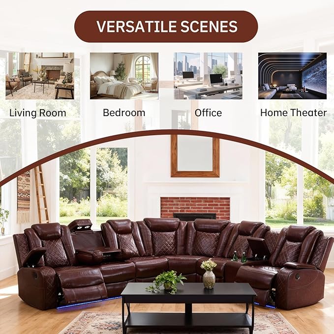 Power Reclining Sectional Sofa
