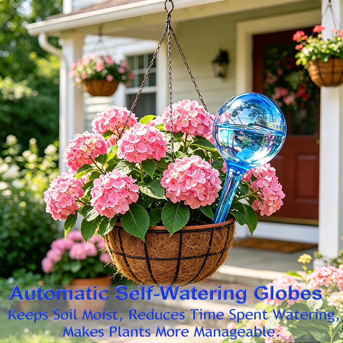 Plant Self-Watering Bulbs, 10pcs Self Watering Planter Insert, Flower Automatic Watering Drip Irrigation Device, Indoor Outdoor Garden Self Waterer for Plant