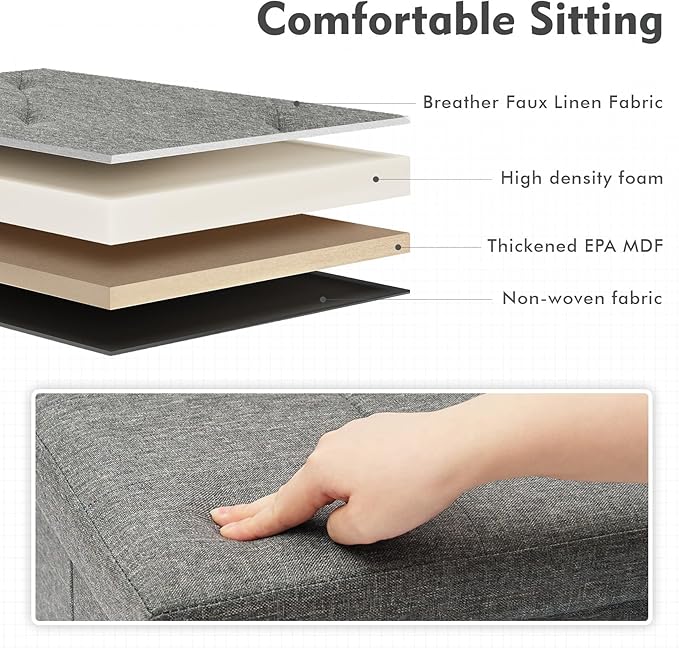 B FSOBEIIALEO Storage Ottoman