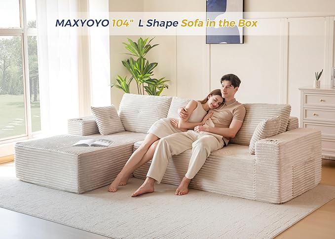 MAXYOYO 104" Modular Sectional Couch