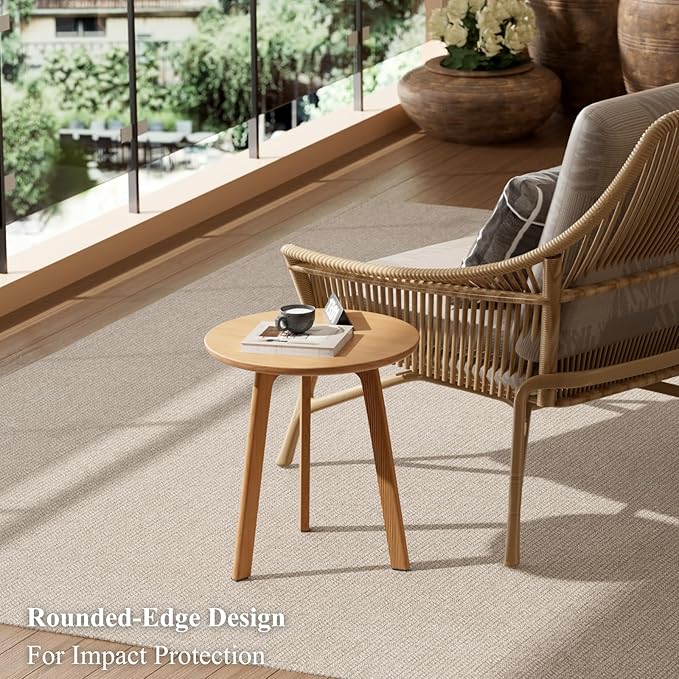 100% Solid Oak Small Side Table