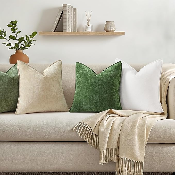 decorUhome Summer Couch Throw Pillow Covers 18x18 Set of 2, Decorative Soft