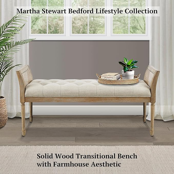 Martha Stewart Isla Entryway Accent Bench