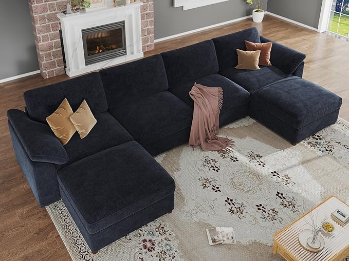 EASE MOOSE Oversized Modular Sectional Sofa, FSC Certified Extra Large U Shape