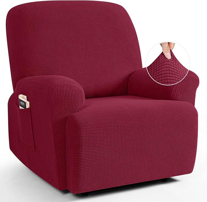 TAOCOCO Oversized Recliner Chair Covers, 1 Seater Streach Recliner Covers Soft