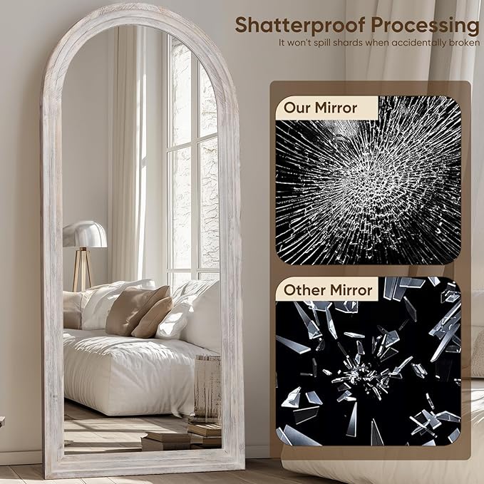 Full Length Mirror, Oversized Stand Up Mirrors Large Wall Mirrors, Wall Mounted