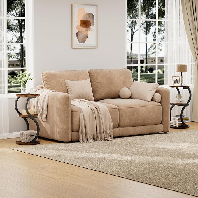 Small Side Table, 3-Tier Round End Table