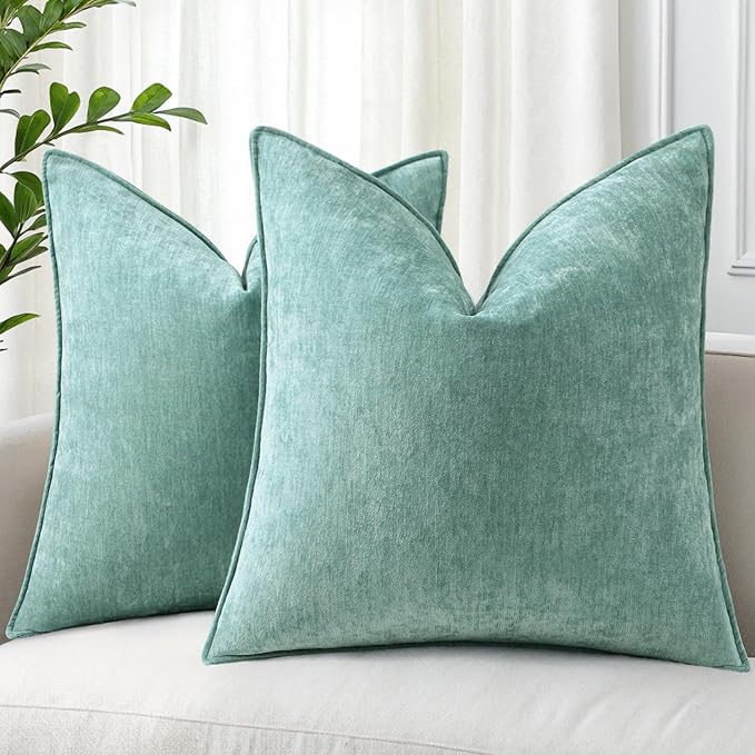 decorUhome Summer Couch Throw Pillow Covers 20x20 Set of 2, Decorative Soft