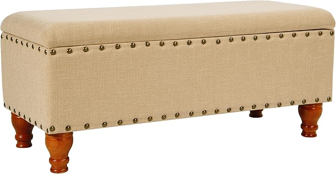 HomePop Large Rectangle Storage Bench