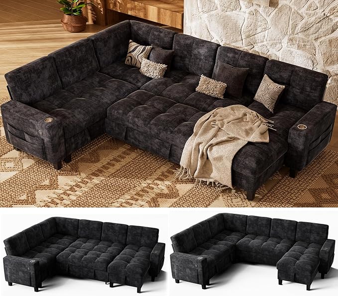 Marsail 110" Sectional Sleeper Sofa