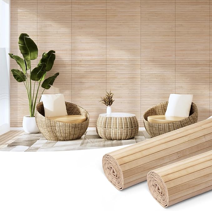 Art3d Natural Bamboo Wall Panel
