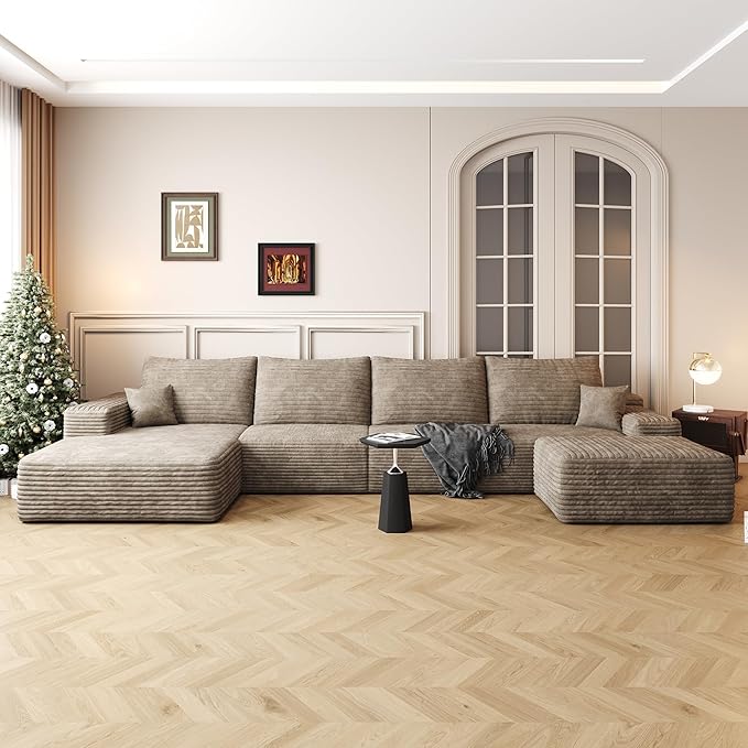 136" Sectional Couches for Living Room Cloud Couch Sofa