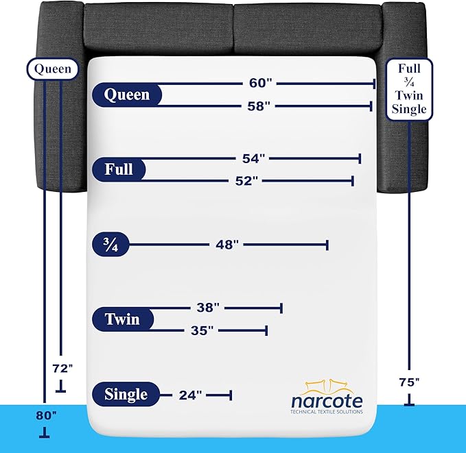 Allersoft| Queen Sleeper Sofa Mattress Cover