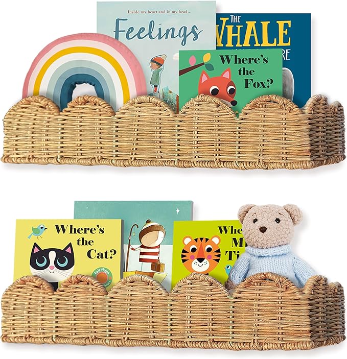 Nursery Book Shelves Set of 2