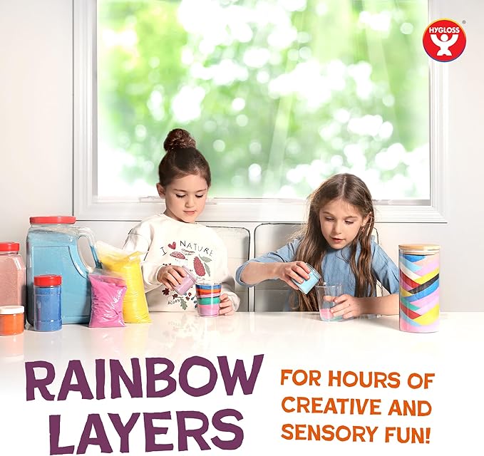 Hygloss Colored Sand for Crafts – 1 lb Bottle, Blue – Vibrant Colorful Fine Sensory Play Sand Art Kits for Kids – Classroom Activities for Children 3 4 5 6 7 8 9 10 11 12 – Safe for Ages 3+