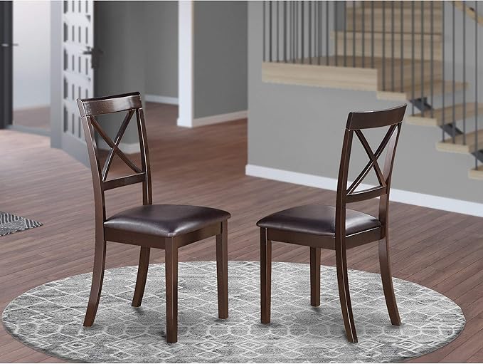East West Furniture BOC-CAP-W Boston Dining Room Chairs