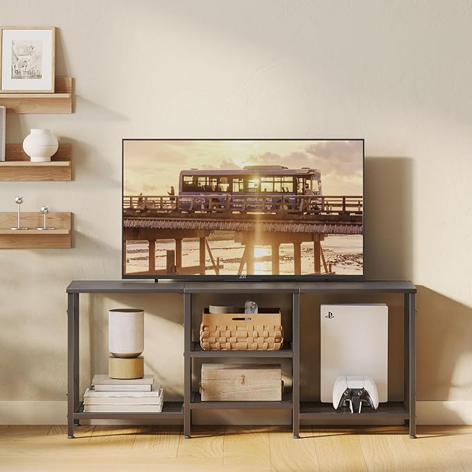 JARHETUN TV Stand for 55 Inch TV, Entertainment Center