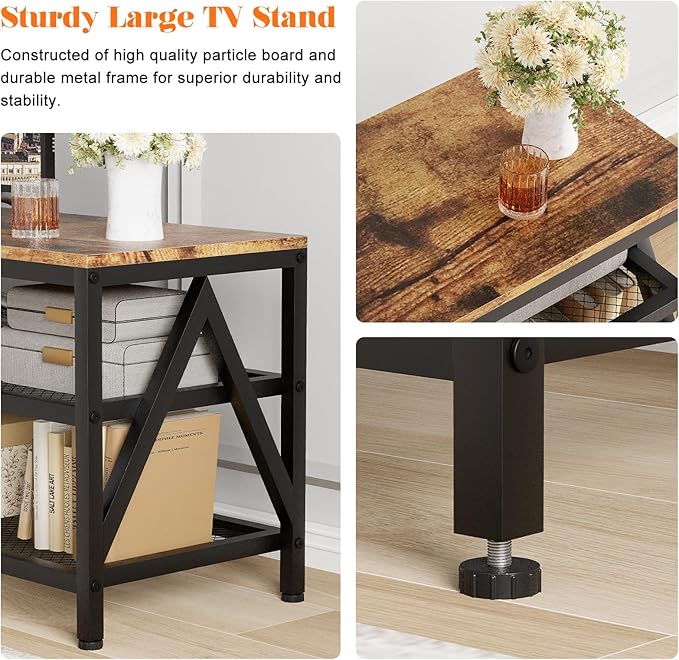 TV Stand for TVs up to 70 Inch, Entertainment Center for Living Room