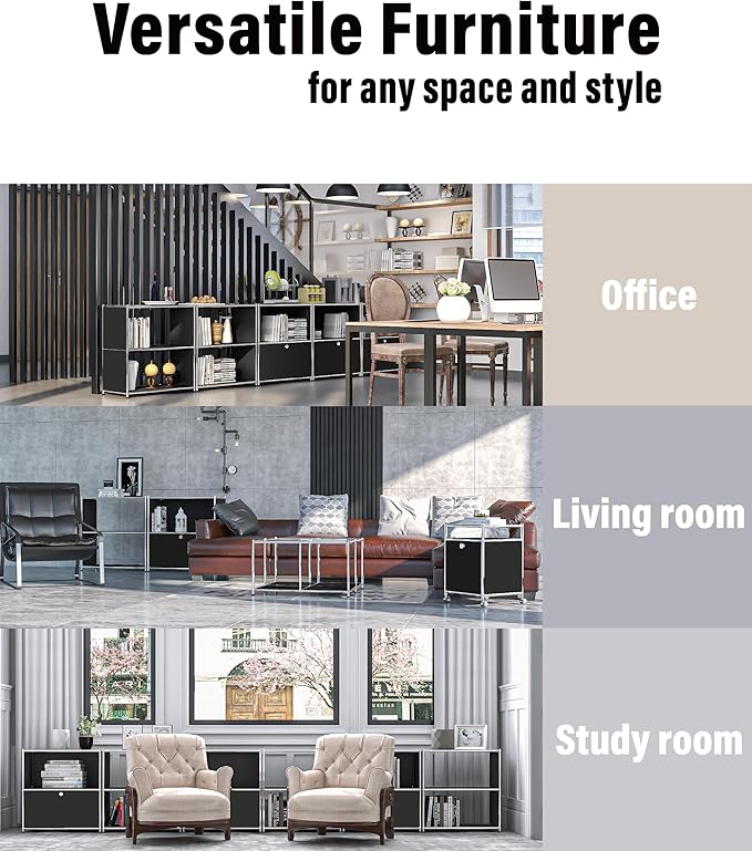 32.5-Inch Flip-Top Side Table & Buffet Cabinet