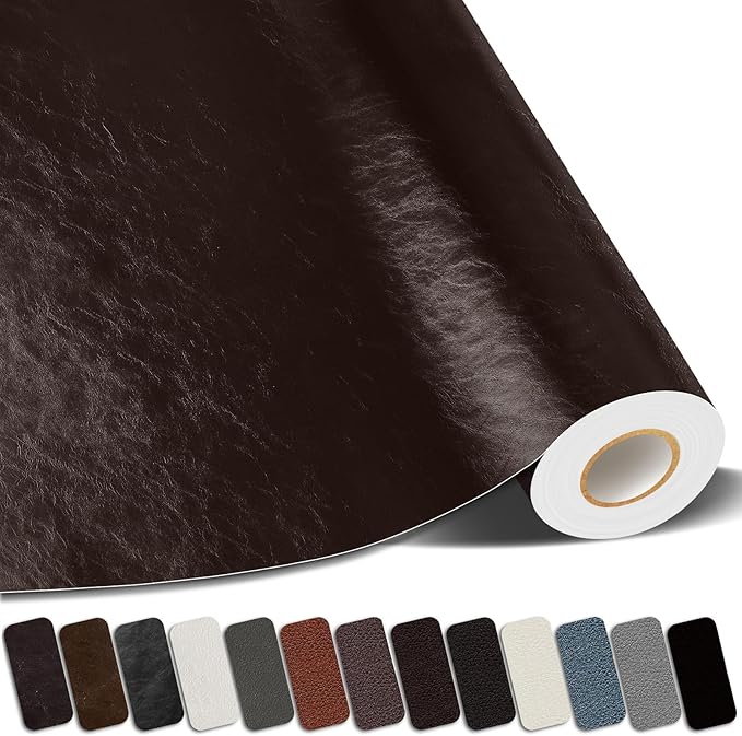 Leather Repair Patches, 17X79 Inch Self-Adhesive Leather Repair Tape, Stretch