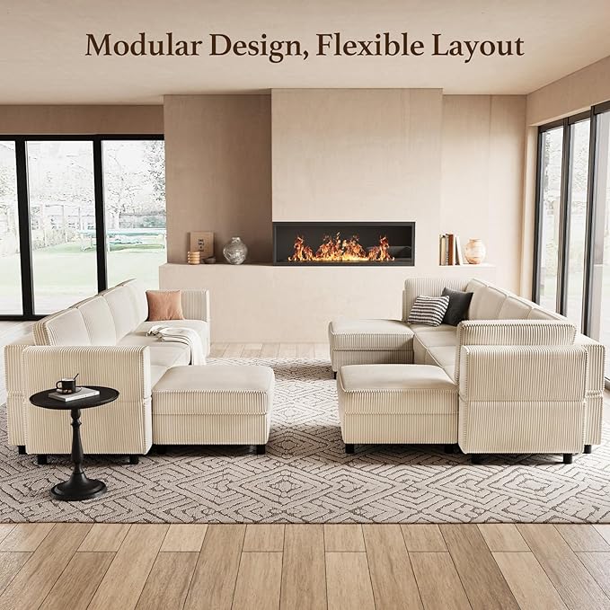 Belffin 5 Seats L Shaped Sectional Couch
