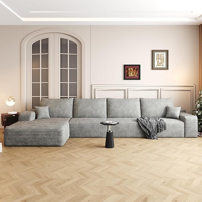 136" Sectional Couches for Living Room Cloud Couch Sofa