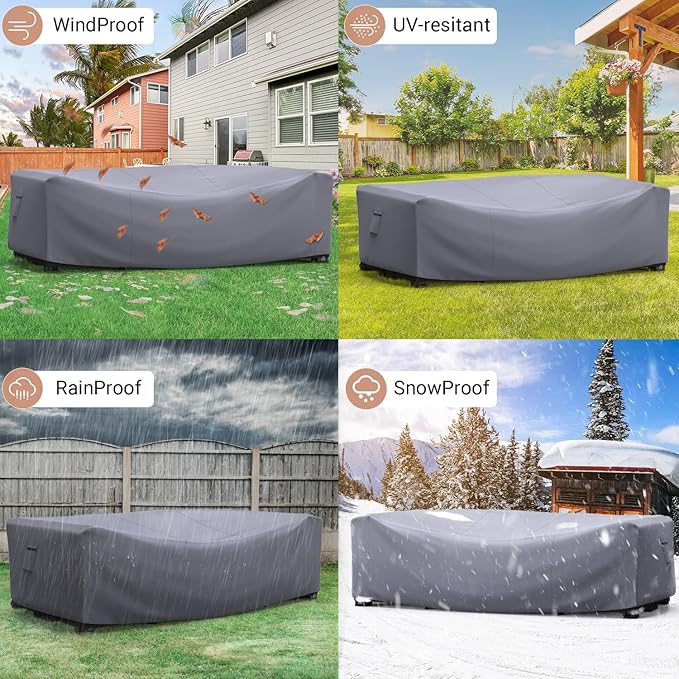 Mrrihand Heavy Duty Patio Furniture Covers, Outdoor Furniture Covers Waterproof