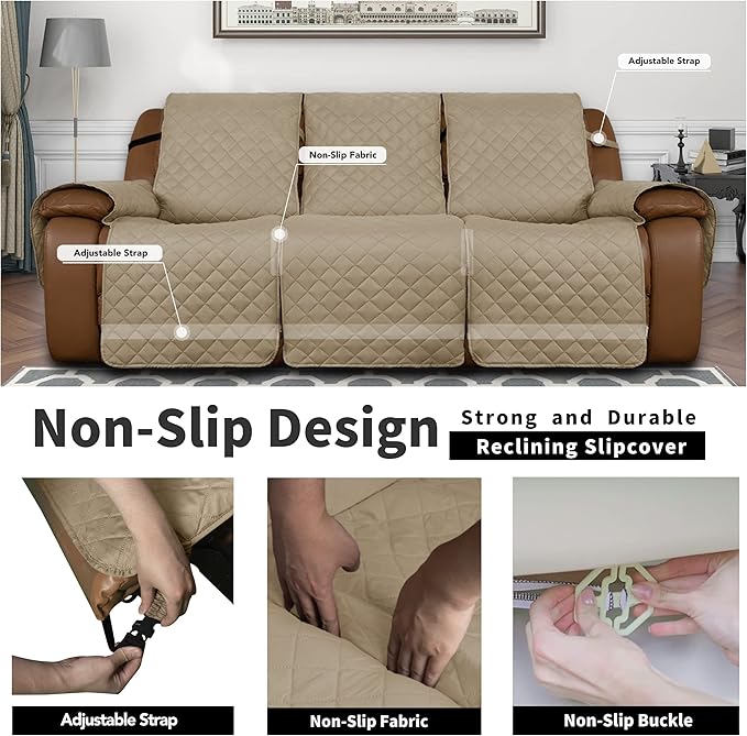 Easy-Going Oversized Recliner Sofa Cover, Reversible Couch Cover
