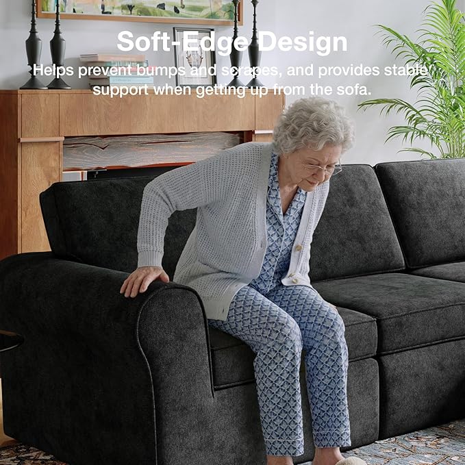 Novilla 108" Modular Sectional Sofa, Modular Sectional Couches
