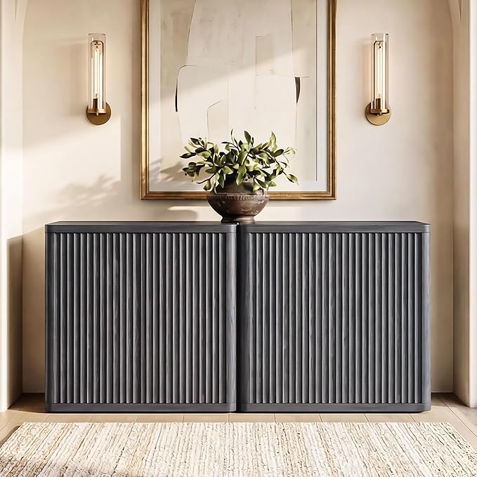 SICOTAS Buffet Cabinet with Storage 103.8" Sideboard Accent Modern Credenza